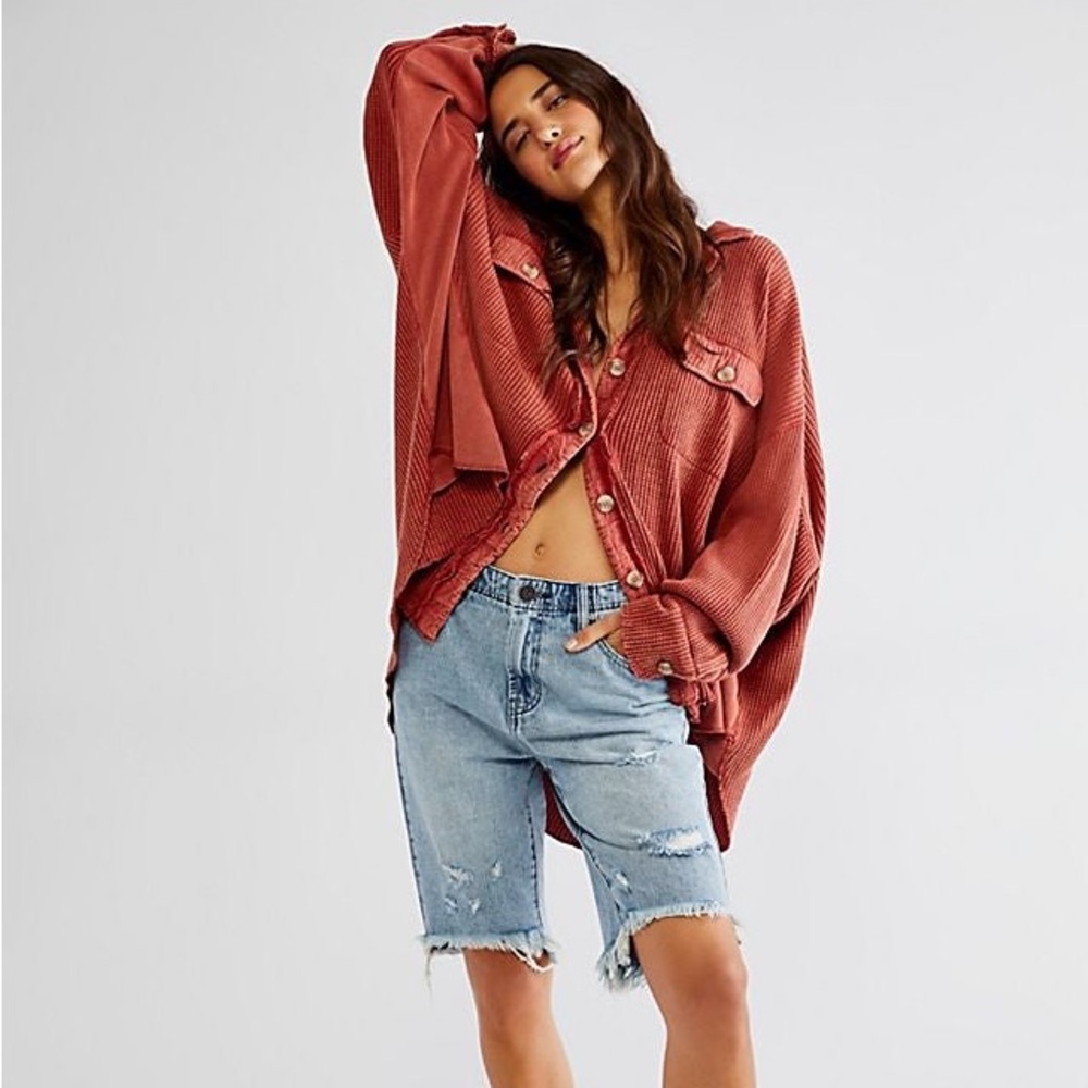 Free people one scout jacket in clay
